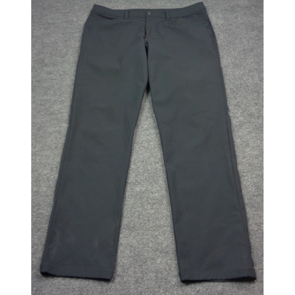 Lululemon ABC Pants Mens 34x32 Gray Warpstreme Stretch Performance Tech